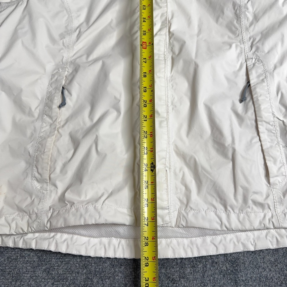 The North Face Resolve Jacket Womens XL White Waterproof Hooded Rain Shell Coat - Picture 9 of 12